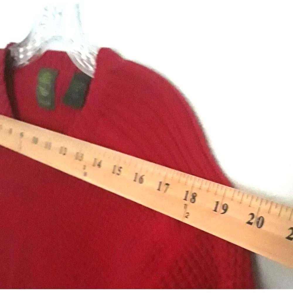 Timberland Sweater Women Medium Wine Red Pullover Long Sleeve Logo - Picture 5 of 11